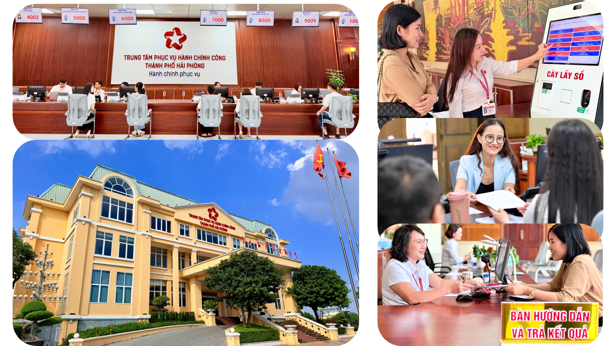 Trung tâm Phục vụ hành chính thành phố Hải Phòng được thiết kế có 18 quầy giao dịch của 12 cơ quan, đơn vị với đội ngũ cán bộ chuyên nghiệp và cơ sở vật chất hiện đại phục vụ người dân và doanh nghiệp. Việc nâng cao chất lượng hoạt động của Trung tâm Phục vụ hành chính công gắn với số hóa hồ sơ và khai thác dữ liệu số sẽ là "chìa khóa" để xây dựng chính quyền số, chính phủ điện tử.