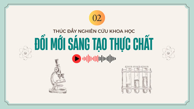 Để những nghiên cứu khoa học ứng dụng vào thực tiễn -Tạo bệ phóng đổi mới sáng tạo trong các trường đại học