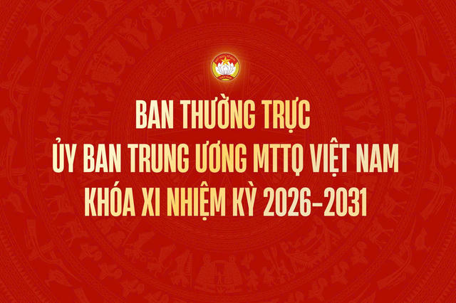 Ban Thường trực Ủy ban Trung ương MTTQ Việt Nam khóa XI, nhiệm kỳ 2026-2031
