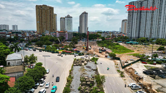 Công trường nút giao Phạm Tu - đường 70 tăng tốc thi công sau khi được bàn giao mặt bằng