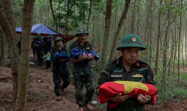 Quảng Trị: Quy tập thêm 5 hài cốt liệt sĩ ở xã Dân Hóa và phường Quảng Trị